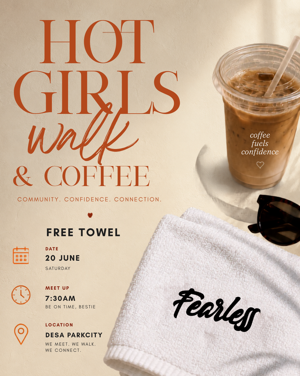 FEARLESS IN REAL LIFE: HOT GIRL WALK + COFFEE